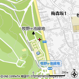 愛知県名古屋市名東区猪高町大字高針梅森坂周辺の地図