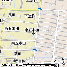 愛知県海部郡蟹江町須成東五本田周辺の地図
