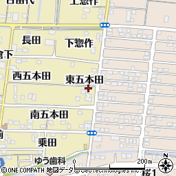 愛知県蟹江町（海部郡）須成（東五本田）周辺の地図
