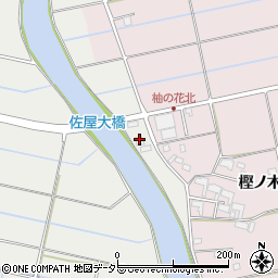 愛知県愛西市落合町新田85周辺の地図