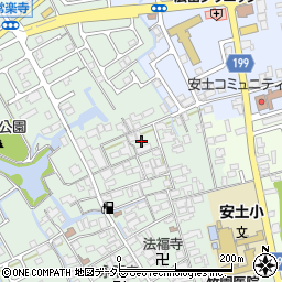 滋賀県近江八幡市安土町常楽寺689-1周辺の地図