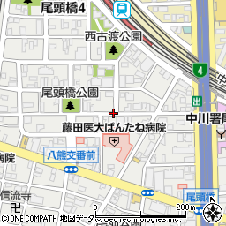 愛知県名古屋市中川区尾頭橋周辺の地図