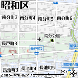 愛知県名古屋市昭和区長戸町5丁目22周辺の地図