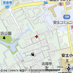 滋賀県近江八幡市安土町常楽寺687周辺の地図