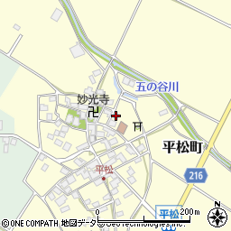滋賀県東近江市平松町458周辺の地図