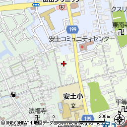 滋賀県近江八幡市安土町上豊浦1655周辺の地図