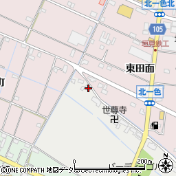 愛知県愛西市落合町上河原1369周辺の地図