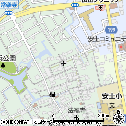滋賀県近江八幡市安土町常楽寺688周辺の地図