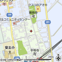 滋賀県近江八幡市安土町上豊浦1546-2周辺の地図