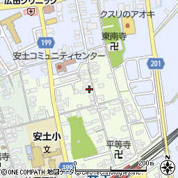 滋賀県近江八幡市安土町上豊浦1428周辺の地図