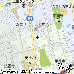滋賀県近江八幡市安土町上豊浦1397周辺の地図