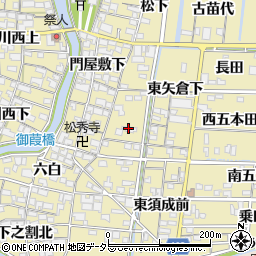 愛知県蟹江町（海部郡）須成（西矢倉下）周辺の地図