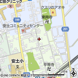 滋賀県近江八幡市安土町上豊浦1520周辺の地図