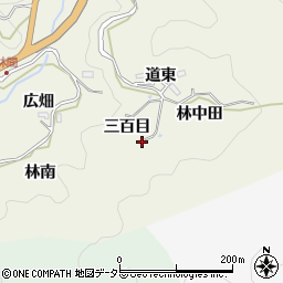 愛知県豊田市富岡町三百目周辺の地図