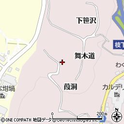 愛知県豊田市枝下町周辺の地図