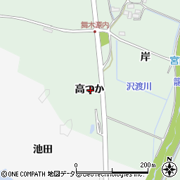 愛知県豊田市舞木町高つか周辺の地図
