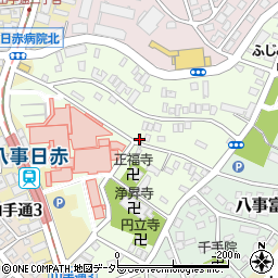 八事日赤病院横駐車場【バイク専用】周辺の地図