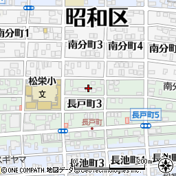 愛知県名古屋市昭和区長戸町3丁目15周辺の地図