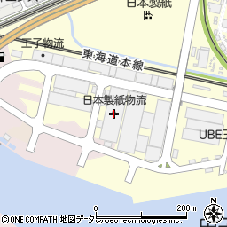日本製紙物流周辺の地図