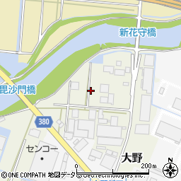 静岡県富士市大野周辺の地図