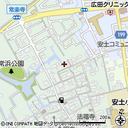 滋賀県近江八幡市安土町常楽寺721周辺の地図