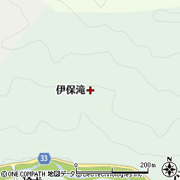 愛知県豊田市川面町伊保滝周辺の地図