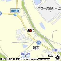 愛知県豊田市田籾町追訳周辺の地図