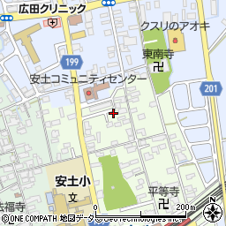 滋賀県近江八幡市安土町上豊浦1417周辺の地図