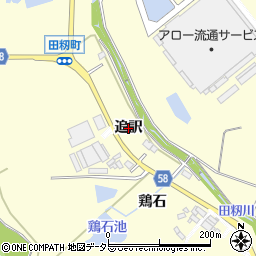 愛知県豊田市田籾町（追訳）周辺の地図