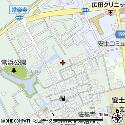 滋賀県近江八幡市安土町常楽寺722周辺の地図