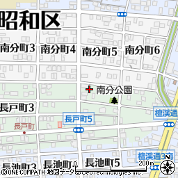 愛知県名古屋市昭和区長戸町5丁目3周辺の地図