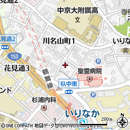 愛知県名古屋市昭和区川名山町169周辺の地図