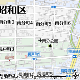 愛知県名古屋市昭和区長戸町5丁目4周辺の地図