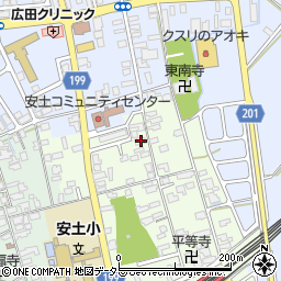 滋賀県近江八幡市安土町上豊浦1418周辺の地図