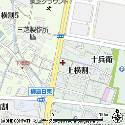 静岡県富士市上横割258-7周辺の地図
