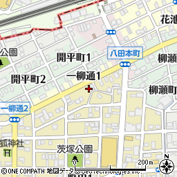 名古屋一宮線周辺の地図