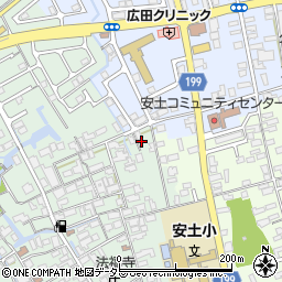滋賀県近江八幡市安土町常楽寺511周辺の地図