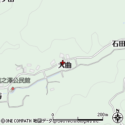 愛知県豊田市塩ノ沢町大曲24周辺の地図