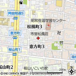 市営松風荘周辺の地図