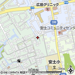 滋賀県近江八幡市安土町常楽寺516-2周辺の地図