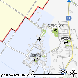 滋賀県東近江市西菩提寺町周辺の地図