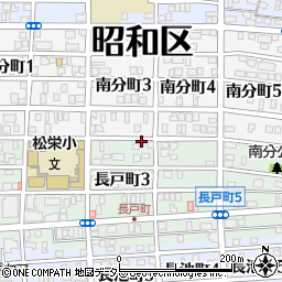 愛知県名古屋市昭和区長戸町3丁目9周辺の地図