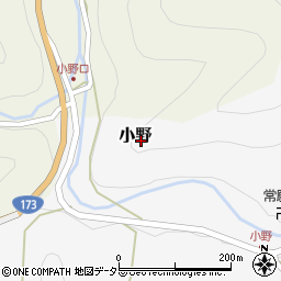 京都府京丹波町（船井郡）小野周辺の地図