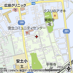 滋賀県近江八幡市安土町上豊浦1415周辺の地図