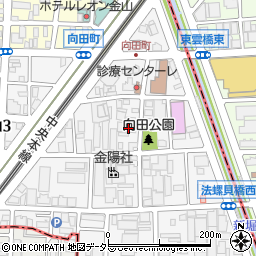 愛知県名古屋市中区金山5丁目周辺の地図