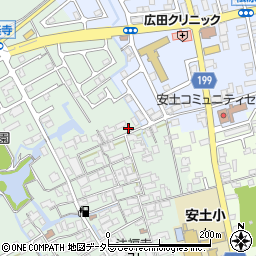 滋賀県近江八幡市安土町常楽寺694周辺の地図