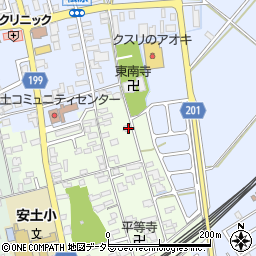 滋賀県近江八幡市安土町上豊浦1541周辺の地図