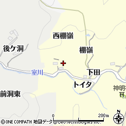 愛知県豊田市芳友町（西棚嶺）周辺の地図