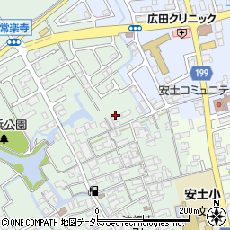 滋賀県近江八幡市安土町常楽寺714周辺の地図