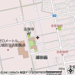 愛知県愛西市大井町浦田面303周辺の地図
